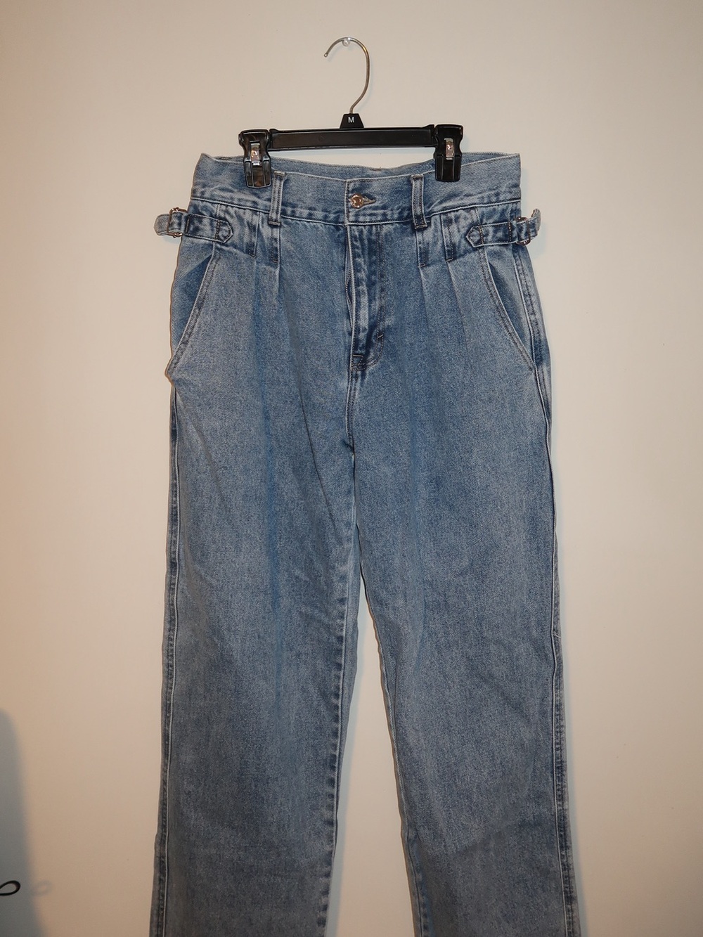 Women's High-Waist Blue Jeans - Picture 1 of 3